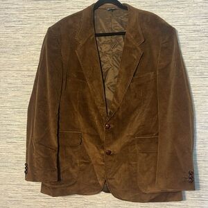 David Taylor Brown Corduroy Sport Coat – Classic Fall Style  44R (671)